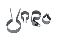 HARLEY Chrom Auspuffschellen-Kit passend für 1936–1951 WL,