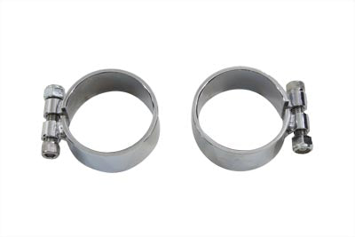 HARLEY Chrome Allen Auspuffschellen-Set Breit Passend für 1948-1965 FL,