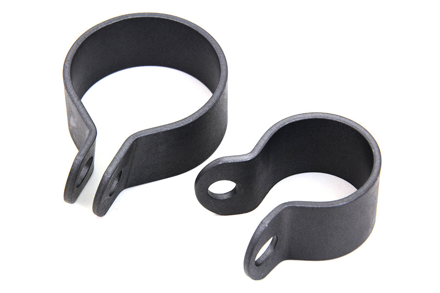 HARLEY Vorderer Auspuff Parkerisierte Klemmschelle Set Passend für 1936-1940 FL, 1941-1969 FL,