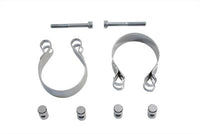 HARLEY Chrom-Inbus-Auspuffschellen-Set passend für 1948–1965 FL,