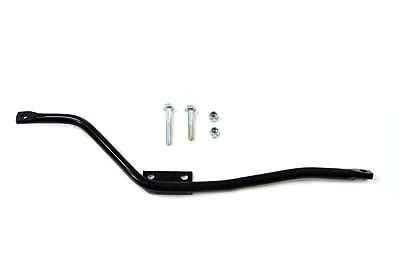 ハーレー エキゾーストブラケット 黒 0- Replacement、Cycle Shack製マフラー用 1971-1985 FX
