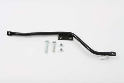 ハーレー エキゾーストブラケット 黒 0- Replacement、Cycle Shack製マフラー用 1971-1985 FX