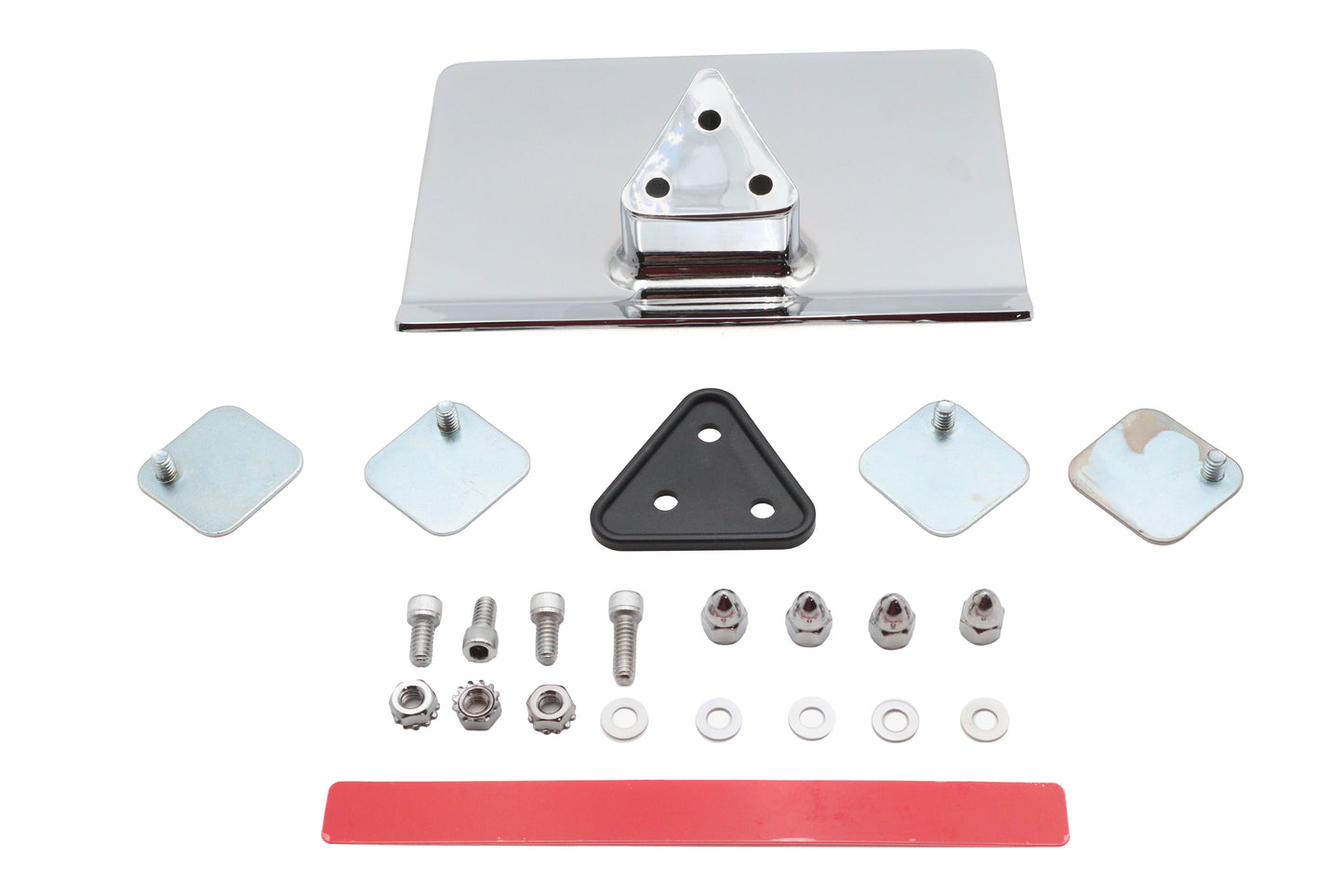HARLEY Laydown Nummernschildhalterungs-Kit Passt für 0- Alle Modelle mit einem 3-Schrauben-Nummernschild