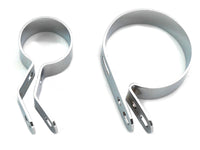 HARLEY Chrom-Schalldämpferklemmen-Set passend für 1941-1957 FL, 1941-1948 UL, 1941-1952 EL,