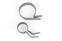 HARLEY Parkerisierte Auspuffschellen-Set Passend für 1941-1957 FL, 1941-1948 UL, 1941-1952 EL,