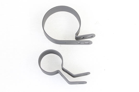 HARLEY Parkerisierte Auspuffschellen-Set Passend für 1941-1957 FL, 1941-1948 UL, 1941-1952 EL,