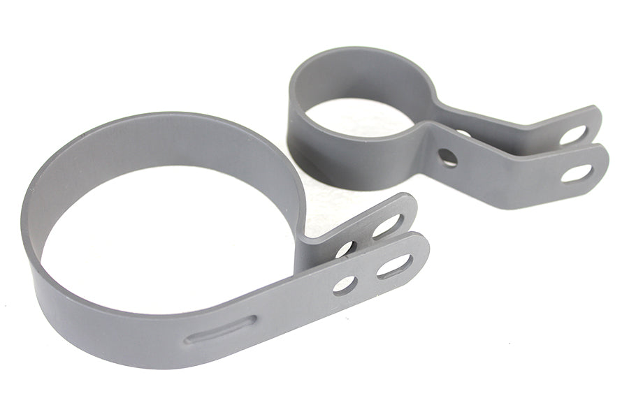 HARLEY Parkerisierte Auspuffschellen-Set Passend für 1941-1957 FL, 1941-1948 UL, 1941-1952 EL,