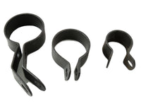 HARLEY Auspuffschellen-Kit, parkerisiert, passend für 1941-1952 EL, 1941-1957 FL,