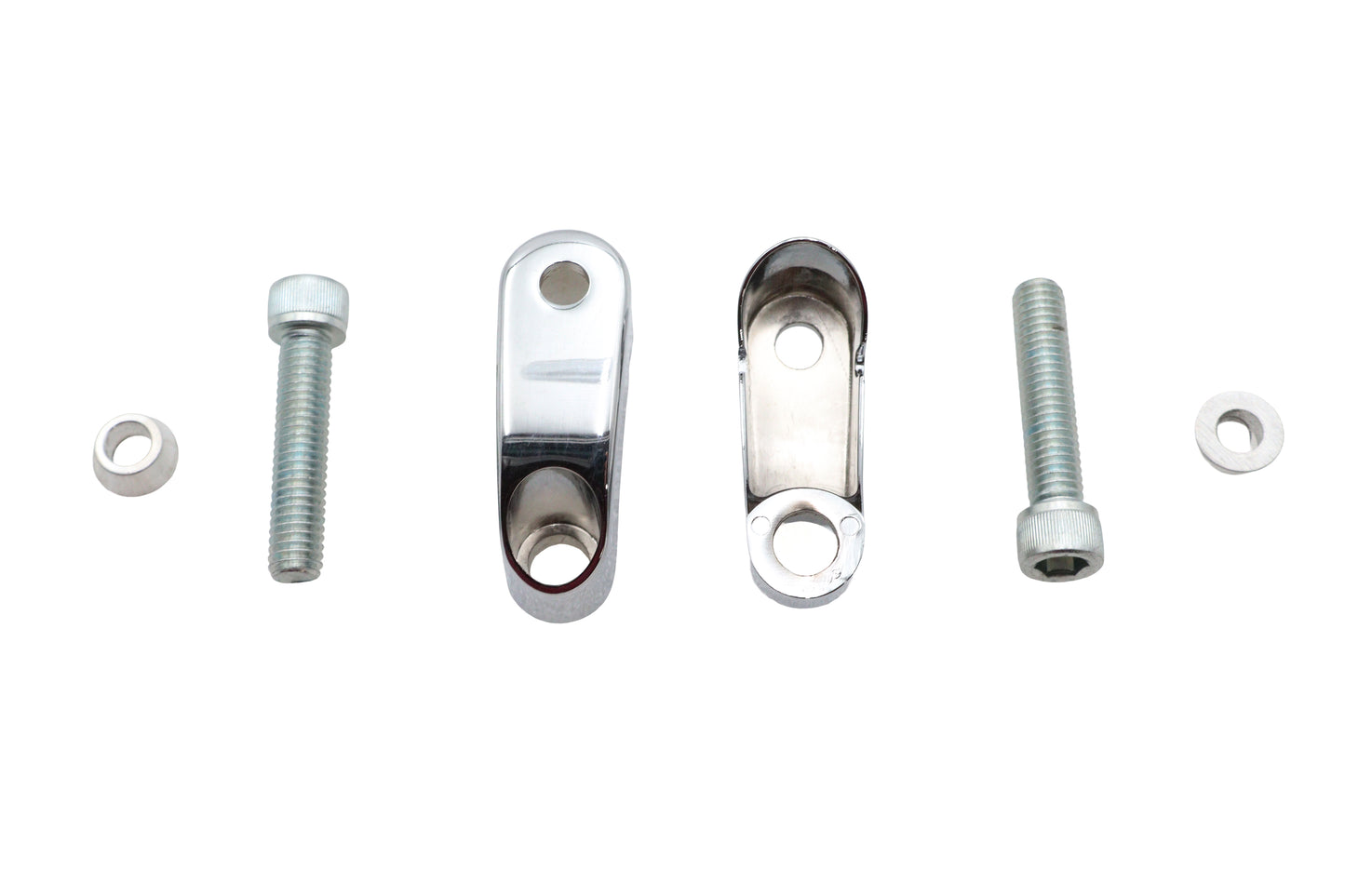 HARLEY Blinker Halterung Set Chrom Passt 0- Custom, Anwendung für 39mm Gabeln