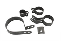 HARLEY Parkerisierter Auspuffschellen-Kit passend für 1941-1948 ULH,
