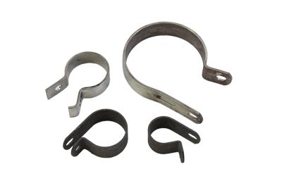 HARLEY Parkerisierter Auspuffschellen-Kit passend für 1958-1969 FL,