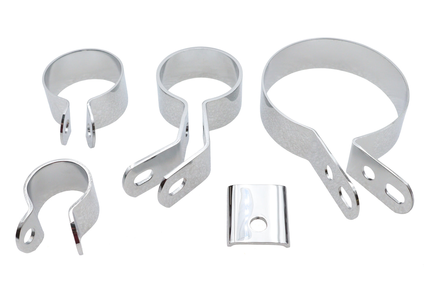 HARLEY Auspuffschellen-Kit Chrom Passend für 1941-1948 ULH,