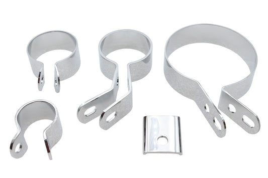 HARLEY Auspuffschellen-Kit Chrom Passend für 1941-1948 ULH,