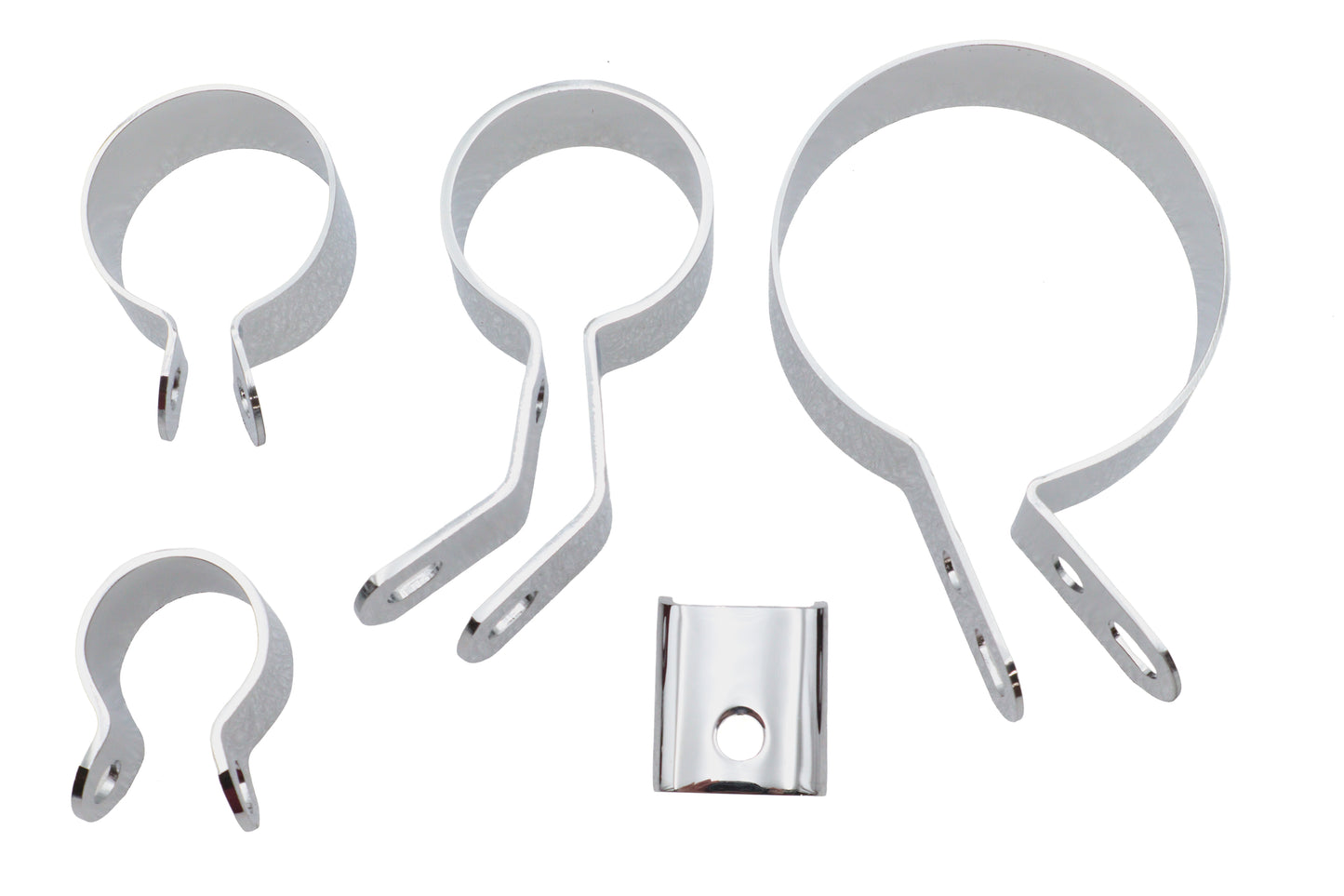 HARLEY Auspuffschellen-Kit Chrom Passend für 1941-1948 ULH,
