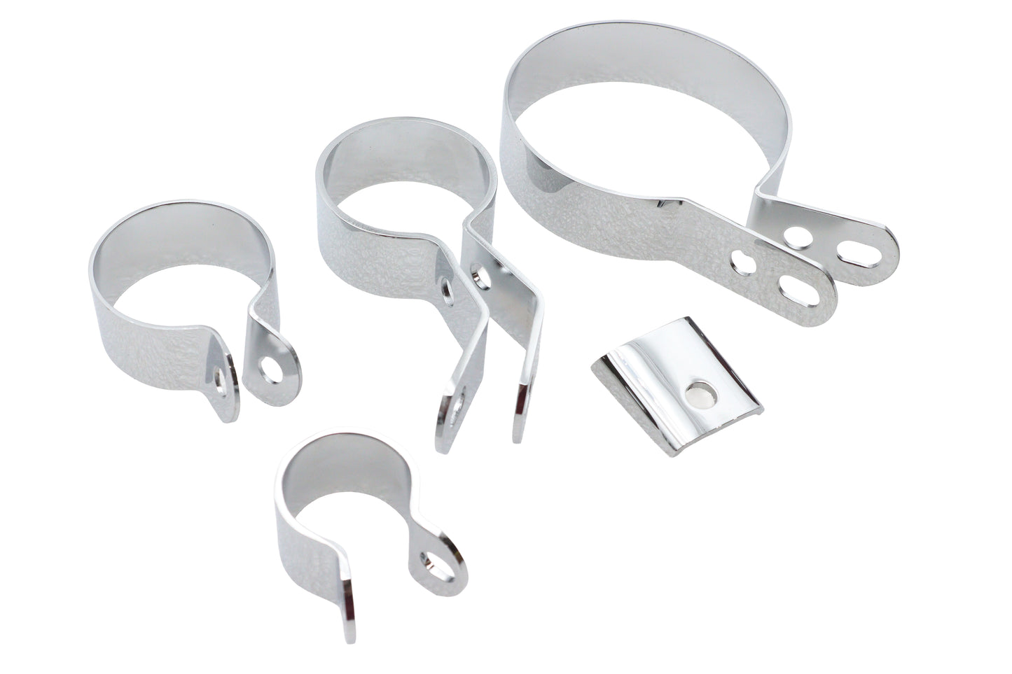HARLEY Auspuffschellen-Kit Chrom Passend für 1941-1948 ULH,
