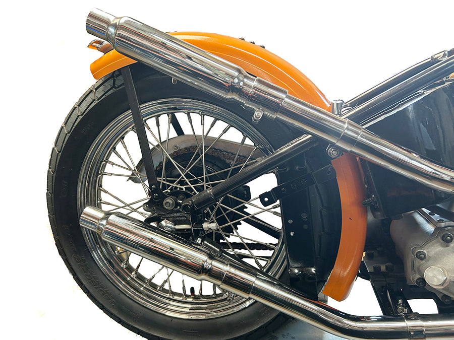 HARLEY Chrome 1-3/4 Zoll Nahtlose Auspuffschellen-Satz Passend für 0- Custom, Anwendung für 1-3/4 Zoll Erweiterung