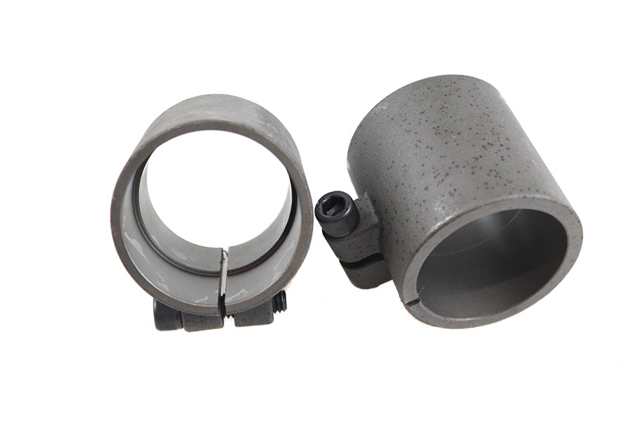 HARLEY Parkerisiertes 1-3/4 Zoll Nahtloses Auspuffschellen-Set Passt 0- Custom, Anwendung für 1-3/4 Auspuffverlängerung