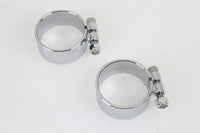 HARLEY Chrom 2-1/8 Zoll breiter Schalldämpferkörper und Endklemmen-Set passend für 0- Custom, Anwendung