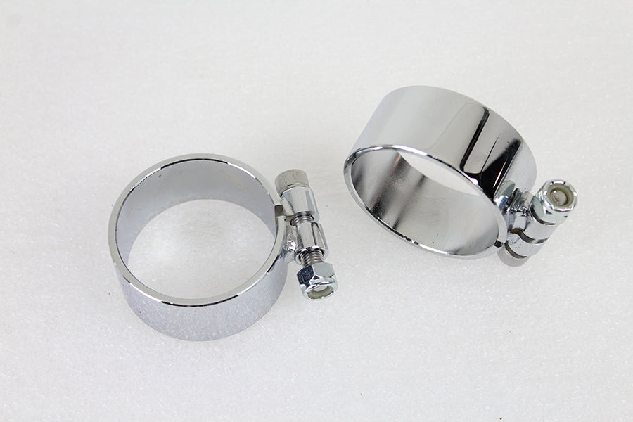 HARLEY Chrom 2-1/8 Zoll breiter Schalldämpferkörper und Endklemmen-Set passend für 0- Custom, Anwendung