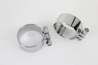 HARLEY Chrom 2-1/8 Zoll breiter Schalldämpferkörper und Endklemmen-Set passend für 0- Custom, Anwendung