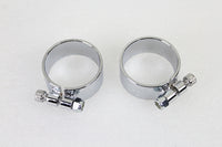 HARLEY Chrom 2-1/8 Zoll breiter Schalldämpferkörper und Endklemmen-Set passend für 0- Custom, Anwendung