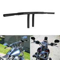 Custom Chrome HARLEY SATIN BLK 1-1/4" T-BAR 10" RISE;WIDTH 31.5";PULLBACK 6"