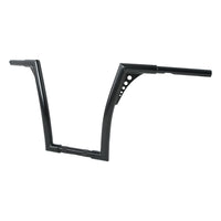 Custom Chrome HARLEY SATIN BLACK 1-1/4" BANDITS HANDLEBAR - FAT NARROW 14" RISE