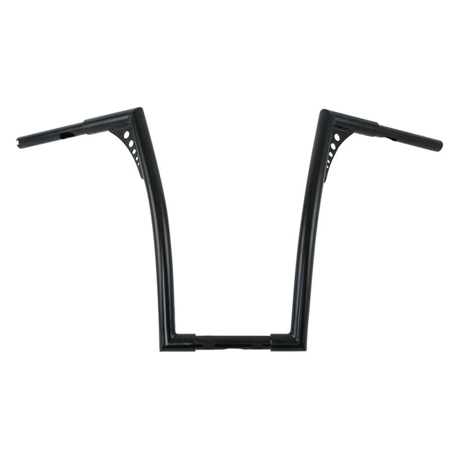 Custom Chrome HARLEY SATIN BLACK 1-1/4" BANDITS HANDLEBAR - FAT NARROW 18"RISE