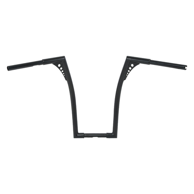 Custom Chrome HARLEY SATIN BLACK 1-1/4" BANDITS HANDLEBAR - FAT NARROW 20" RISE