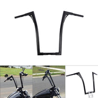 Custom Chrome HARLEY SATIN BLACK 1-1/4" BANDITS HANDLEBAR - FAT NARROW 20" RISE