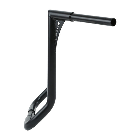 Custom Chrome HARLEY SATIN BLACK 1-1/4" BANDITS HANDLEBAR - FAT WIDE 18" RISE