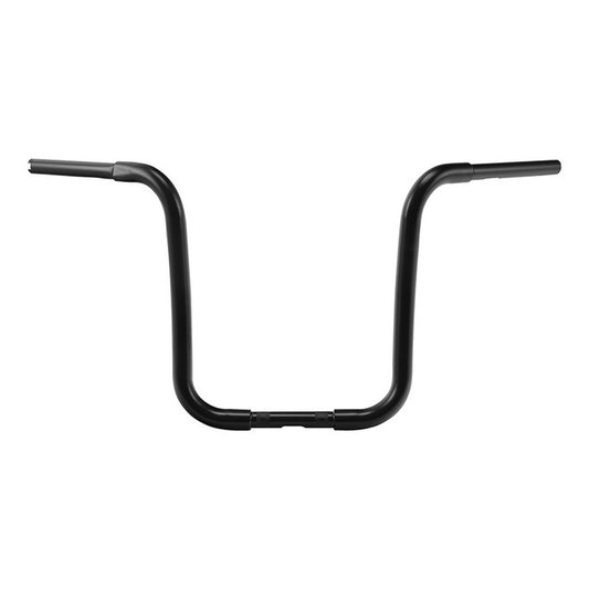 Custom Chrome HARLEY SATIN BLACK 1-1/4" THE TRADITIONAL CURVE APE HANGER 16" RI