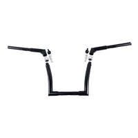 Custom Chrome HARLEY SATIN BLACK 1-1/4" "CALIBARZ" ADJUSTABLE HANDLEBAR 12" RISE