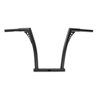 Custom Chrome HARLEY SATIN BLACK 1-1/4" BANDITS HANDLEBAR - FAT VERSION 16" RISE