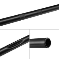 Custom Chrome HARLEY SATIN BLACK 1" DRAG BAR 1"RISE;DIMPLED;KNURLED;NON DRILLED