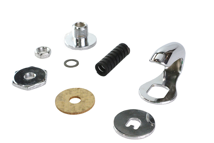 HARLEY Oberer Lenkungsdämpfer-Kit Chrom Passend für 1940-1952 G, 1937-1952 W,