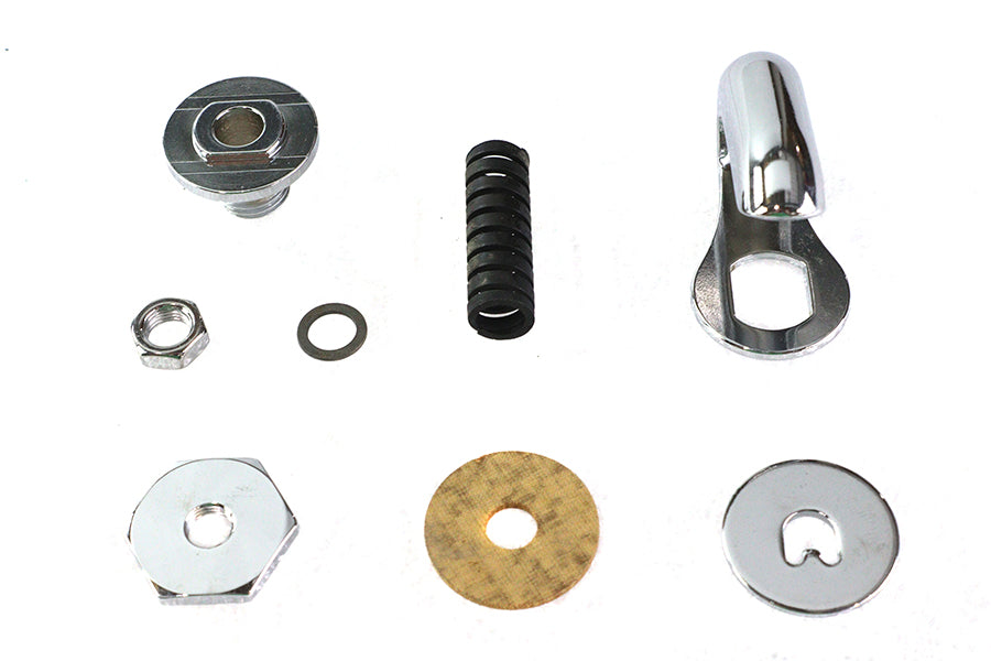 HARLEY Oberer Lenkungsdämpfer-Kit Chrom Passend für 1940-1952 G, 1937-1952 W,