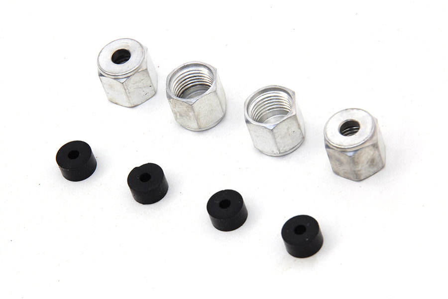 HARLEY Rocker Arm Cover Oil Line Fitting Nuts and Seals Kit fits 1966-1984 FL,   1971-1984 FX,   1957-1984 XL,   1979-1984 FLT,   1979-1984 FLT,   19