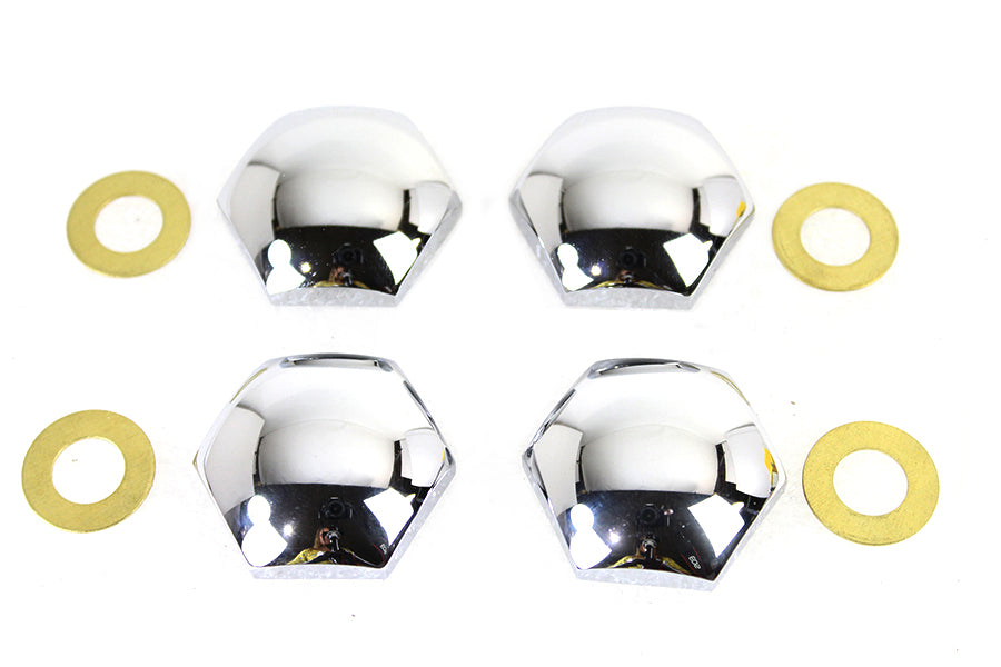 HARLEY Knuckle Nut Set verchromt passend für 1936-1940 EL, 1941-1947 FL,