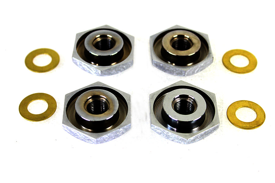 HARLEY Knuckle Nut Set verchromt passend für 1936-1940 EL, 1941-1947 FL,