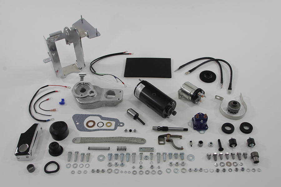 HARLEY Prestolite schwarzer Elektrostarter-Kit passend für 1967-1978 XLH, 1967-1970 XL Elektrostartermotor