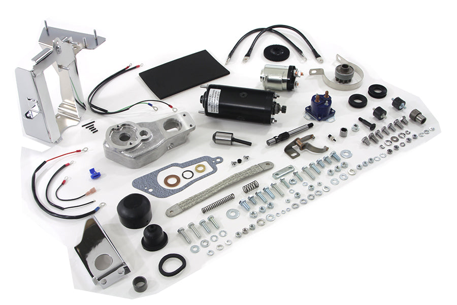 HARLEY Prestolite schwarzer Elektrostarter-Kit passend für 1967-1978 XLH, 1967-1970 XL Elektrostartermotor