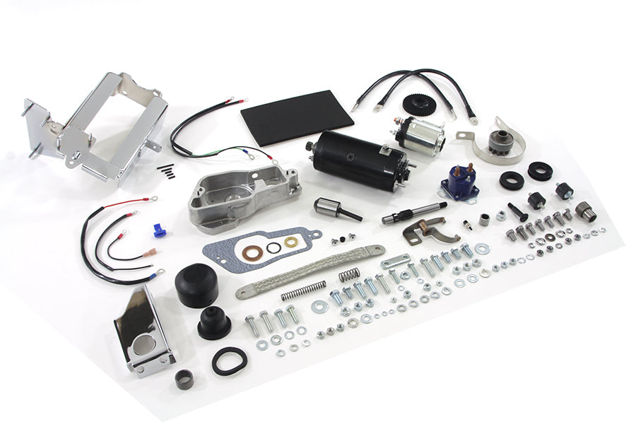 HARLEY Prestolite schwarzer Elektrostarter-Kit passend für 1967-1978 XLH, 1967-1970 XL Elektrostartermotor