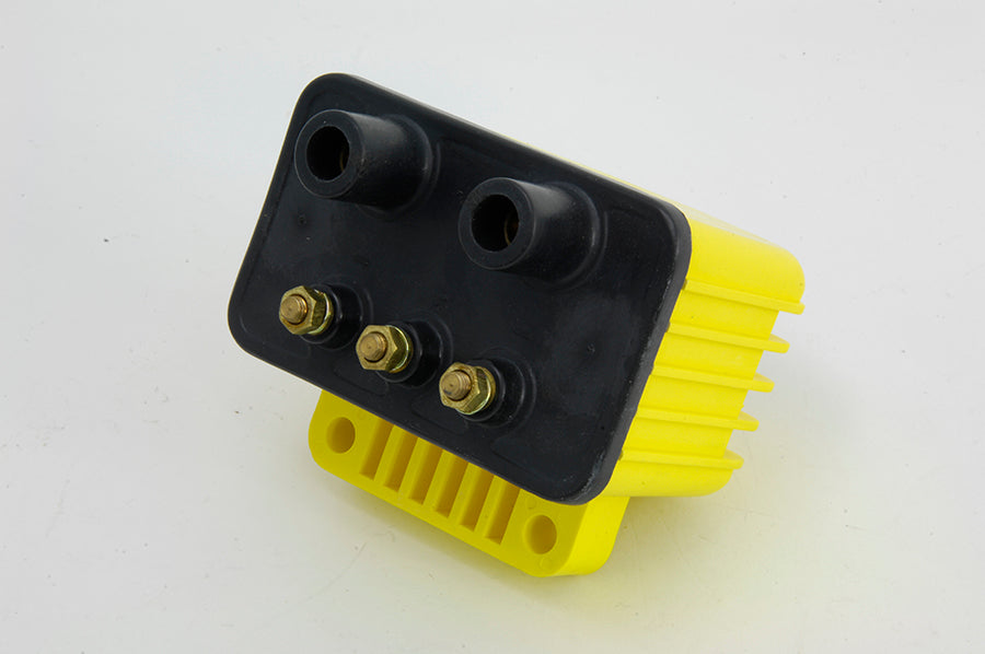 HARLEY Accel gelbe Einzelfeuer-Superzündspule passend für 1965-1984 FL, 1971-1984 FX, 1984-1999 FXST, 19