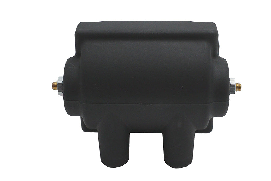 HARLEY Volt Tech Schwarz 12 Volt Dual Fire Zündspule Passt für 1965-1979 FL, 1971-1979 FX, 1965-1979 XL,