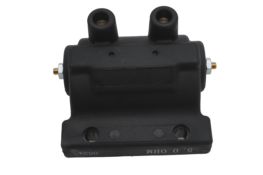 HARLEY Volt Tech Schwarz 12 Volt Dual Fire Zündspule Passt für 1965-1979 FL, 1971-1979 FX, 1965-1979 XL,