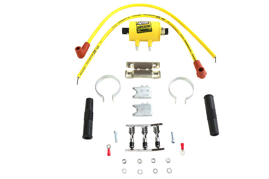 HARLEY Accel Hochenergie-Zündspulensatz Passend für 1965-1984 FL, 1971-1984 FX, 1984-1999 FXST, 1986-1999 F