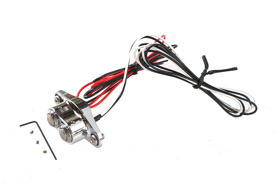 HARLEY Chrom Duett Lenker-Knopf-Schalter-Kit Passend für 0-  Custom, Anwendung