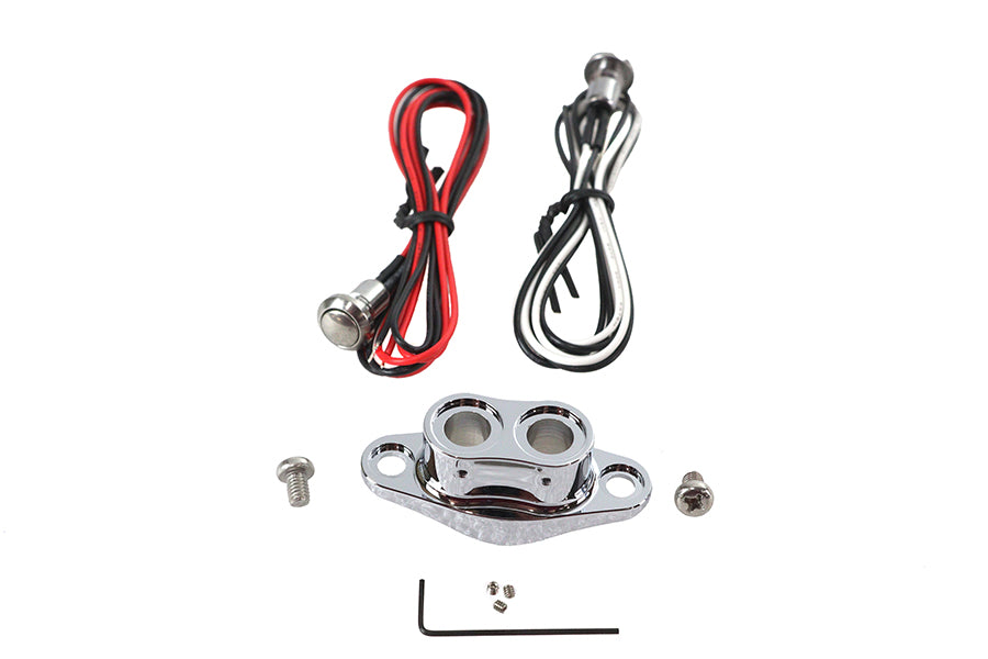 HARLEY Chrom Duett Lenker-Knopf-Schalter-Kit Passend für 0-  Custom, Anwendung