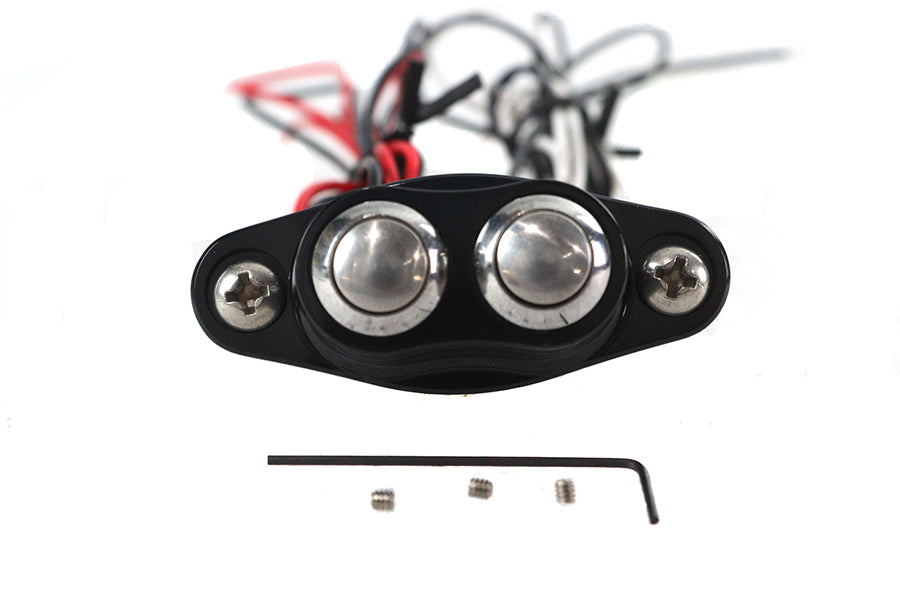 HARLEY Schwarzes Duett Lenkerschalter-Kit Passend für 0-  Custom, Anwendung